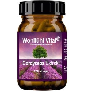 Cordyceps Extrakt, 120 Kapseln, von Wohlfühl Vital