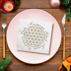 Serviette " Blume des Lebens"
