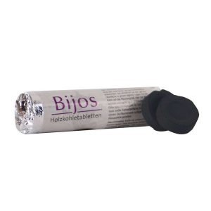 Holzkohletabletten 33 mm Räucherzubehör, 10 Stück, von Bijos
