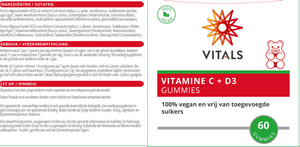 Vitamin C + D3 Gummis 60 Stk. 100% vegan by Vitals