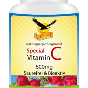 Vitamin C Special 600mg säurefrei & Bioaktiv, 150 Kapseln, von Getup