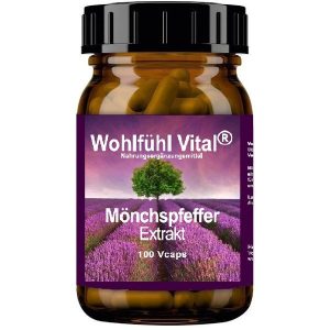 Mönchspfeffer Extrakt,  100 Kapseln, von Wohlfühl Vital