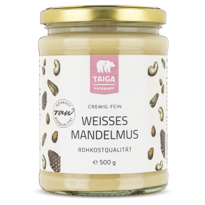 Weisses Mandelmus Bio, Rohkost, 500g, von Taiga Naturkost (MHD 4/25)