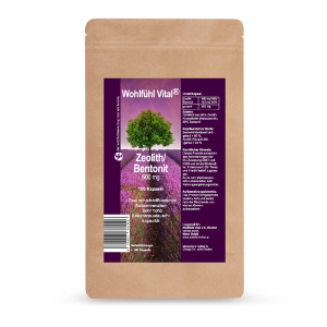 Zeolith/ Bentonit 600mg 100 Kapseln von WohlfühlVital