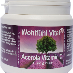 Bio Acerola Pulver, 250g, von Wohlfühl Vital