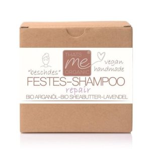 Veganes festes Shampoo "repair" für trockenes, lockiges & strapaziertes Haar 40g Handmade