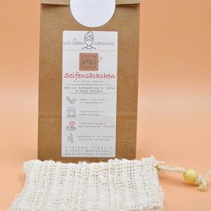 Veganes Seifensäckchen aus Agaven-Fasern, perfekt für die Aufbewahrung von Seife oder festem Shampo