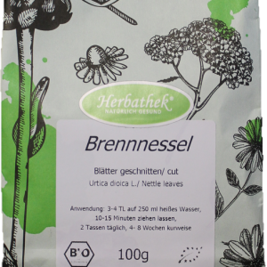 Brennessel Tee 100g, Blätter geschnitten von Herbathek