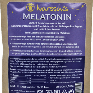 Das neue Melatonin Bonbon, kaubar 30 Stück, von Ivarsson